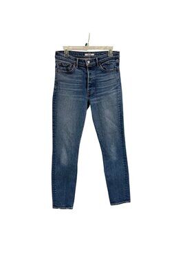 GRLFRND Karolina Button Fly Jeans in Joan Jett High Rise Ankle Skinny Jeans 29
